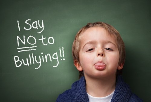 assertive child saying no to bullying